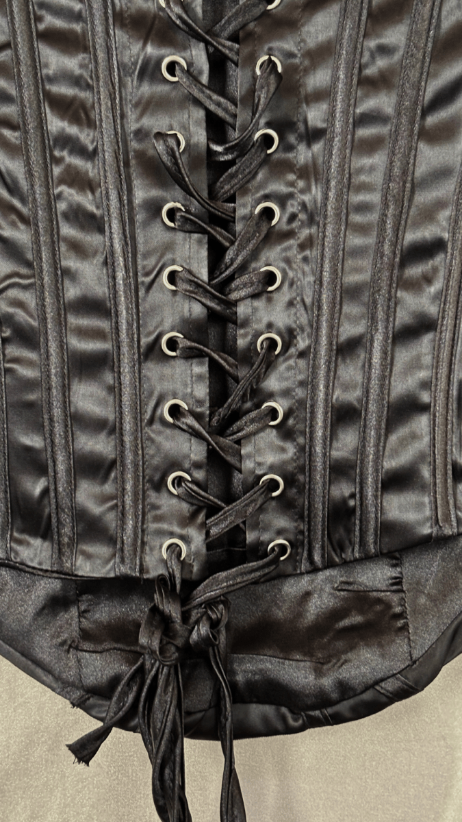 Victorian Black Boning Corset Long Bustier Top - TRÈS FOU OR SOMETHING