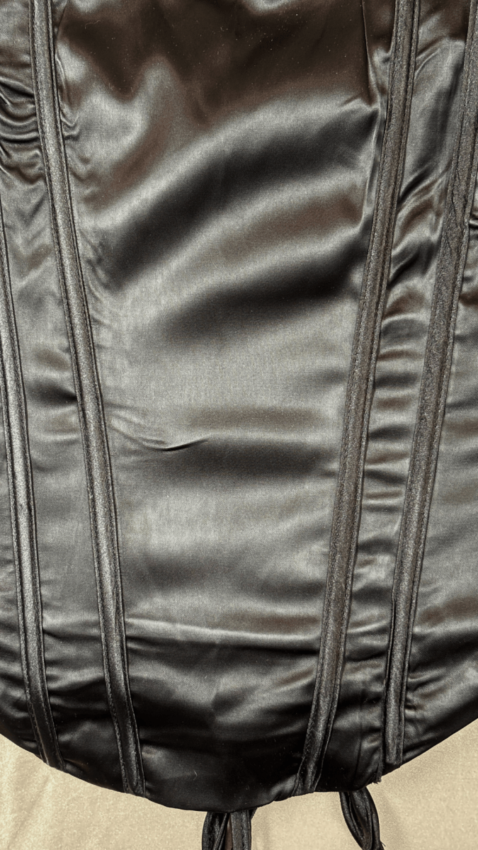 Victorian Black Boning Corset Long Bustier Top - TRÈS FOU OR SOMETHING