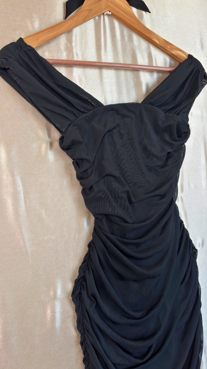 Captivating Off The Shoulder Slit Dress TRÈS FOU OR SOMETHING