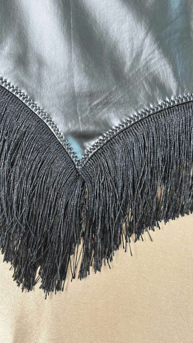 Black Tassels Pleather Skirt - TRÈS FOU OR SOMETHING