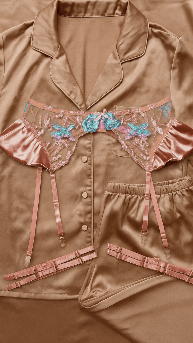 Bri Ella Rose Gold Garter - CHAMBRE 535