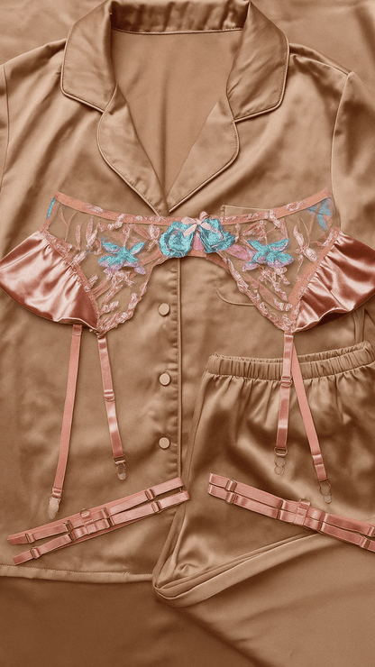 Bri Ella Rose Gold Garter - CHAMBRE 535