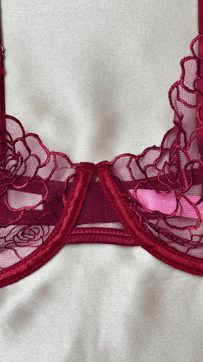 Burgundy Bra - TRÈS FOU OR SOMETHING