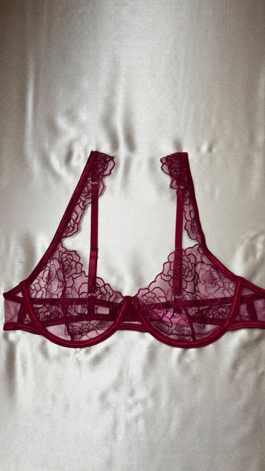 Burgundy Bra - TRÈS FOU OR SOMETHING