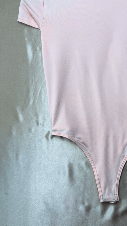 ButterSoft Stretchy Short Sleeve Pink Bodysuit Top - TRÈS FOU OR SOMETHING