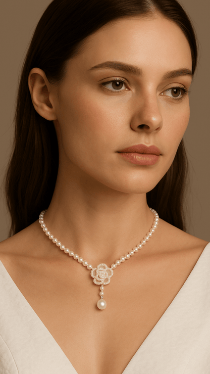 Camilia Pearl Necklace - CHAMBRE 535