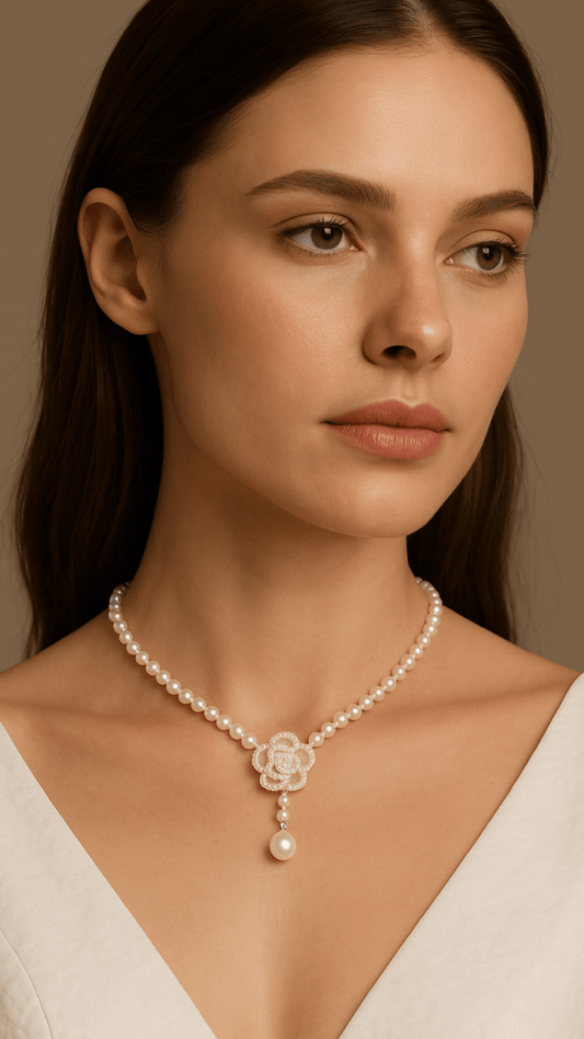 Camilia Pearl Necklace - CHAMBRE 535