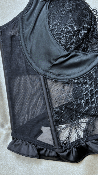 Cecile Black Bustier - TRÈS FOU OR SOMETHING