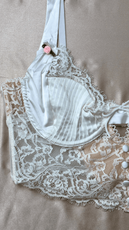 Celine White Bralette - TRÈS FOU OR SOMETHING