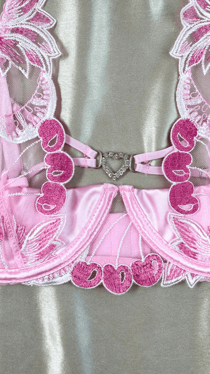 Cherry Bomb Heart Bra - TRÈS FOU OR SOMETHING