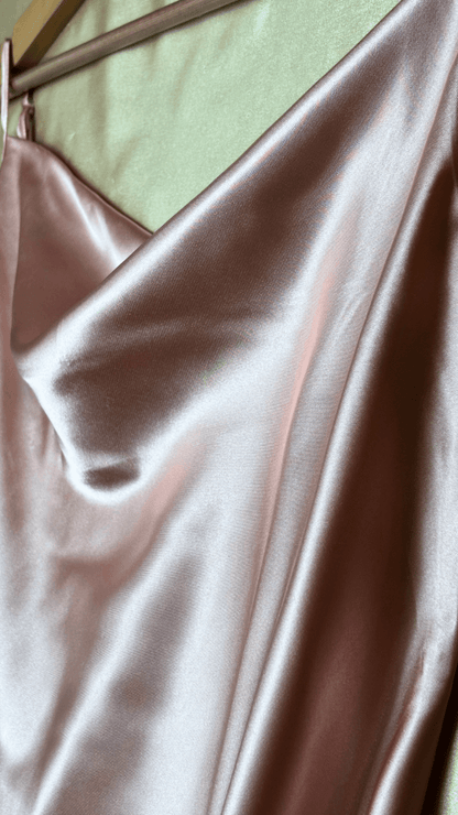 Cowl Neck Satin Pajama Tank - TRÈS FOU OR SOMETHING