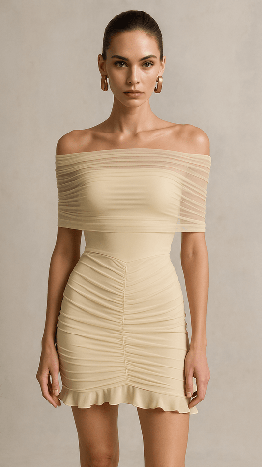 Creamy Chiffon Dress - TRÈS FOU OR SOMETHING