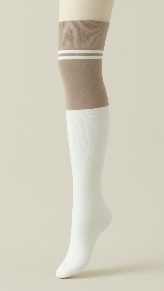 Double Edges Thigh Socks - TRÈS FOU OR SOMETHING