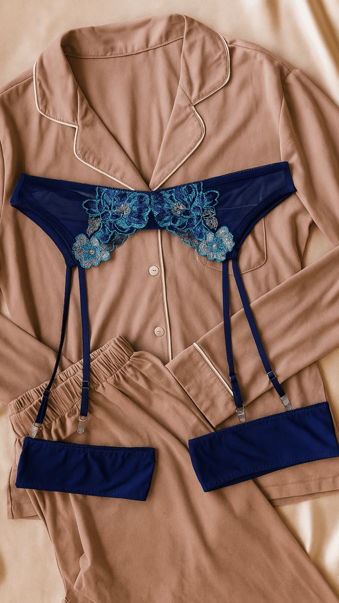 Eden Blue Garter - CHAMBRE 535