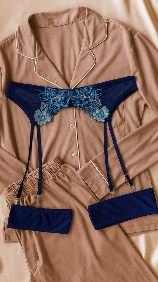 Eden Blue Garter - CHAMBRE 535