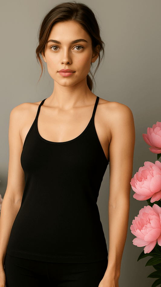 Elevated Black Tank Top - TRÈS FOU OR SOMETHING