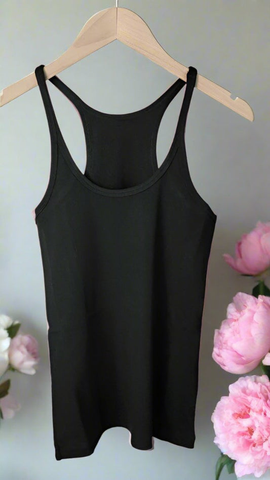 Elevated Black Tank Top - TRÈS FOU OR SOMETHING