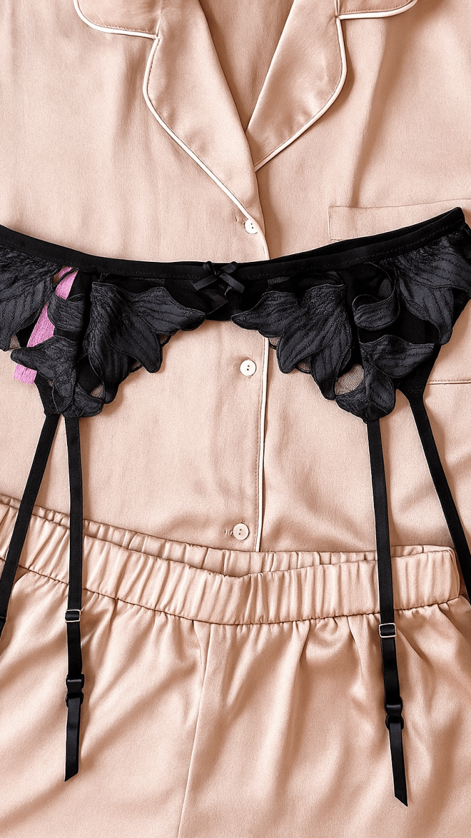 Eloise Black Garter - CHAMBRE 535