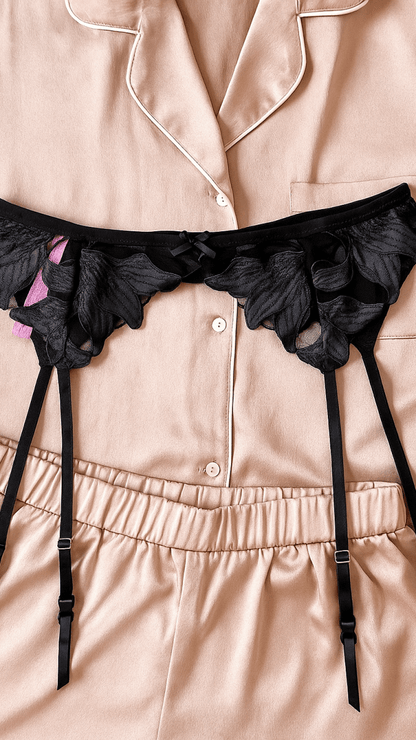 Eloise Black Garter - CHAMBRE 535