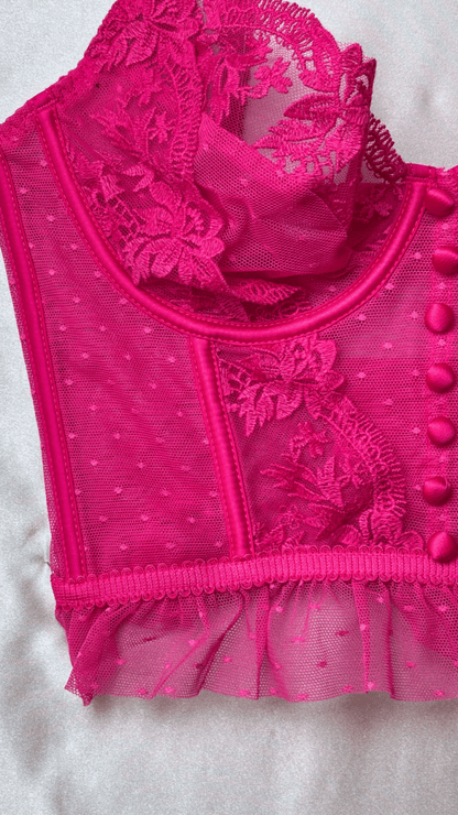 Emilie Pink Bustier - TRÈS FOU OR SOMETHING