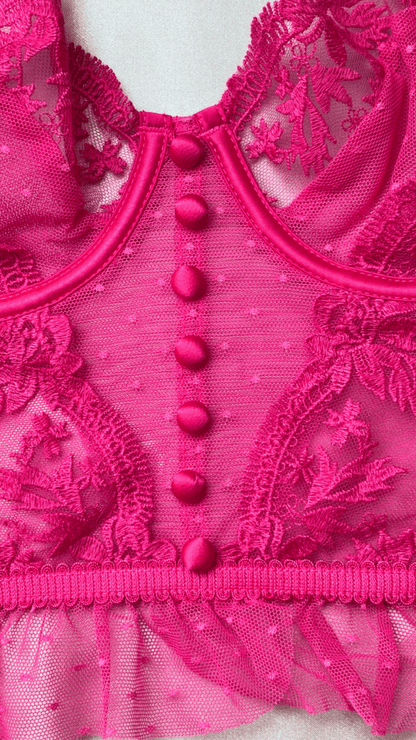 Emilie Pink Bustier - TRÈS FOU OR SOMETHING