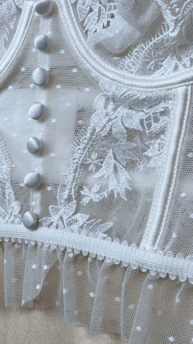 Emilie White Bustier - TRÈS FOU OR SOMETHING