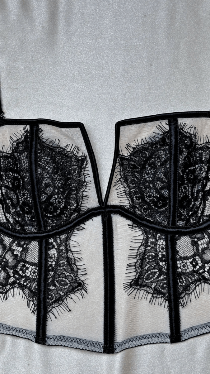 Eva Black Bustier - TRÈS FOU OR SOMETHING