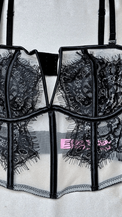 Eva Black Bustier - TRÈS FOU OR SOMETHING