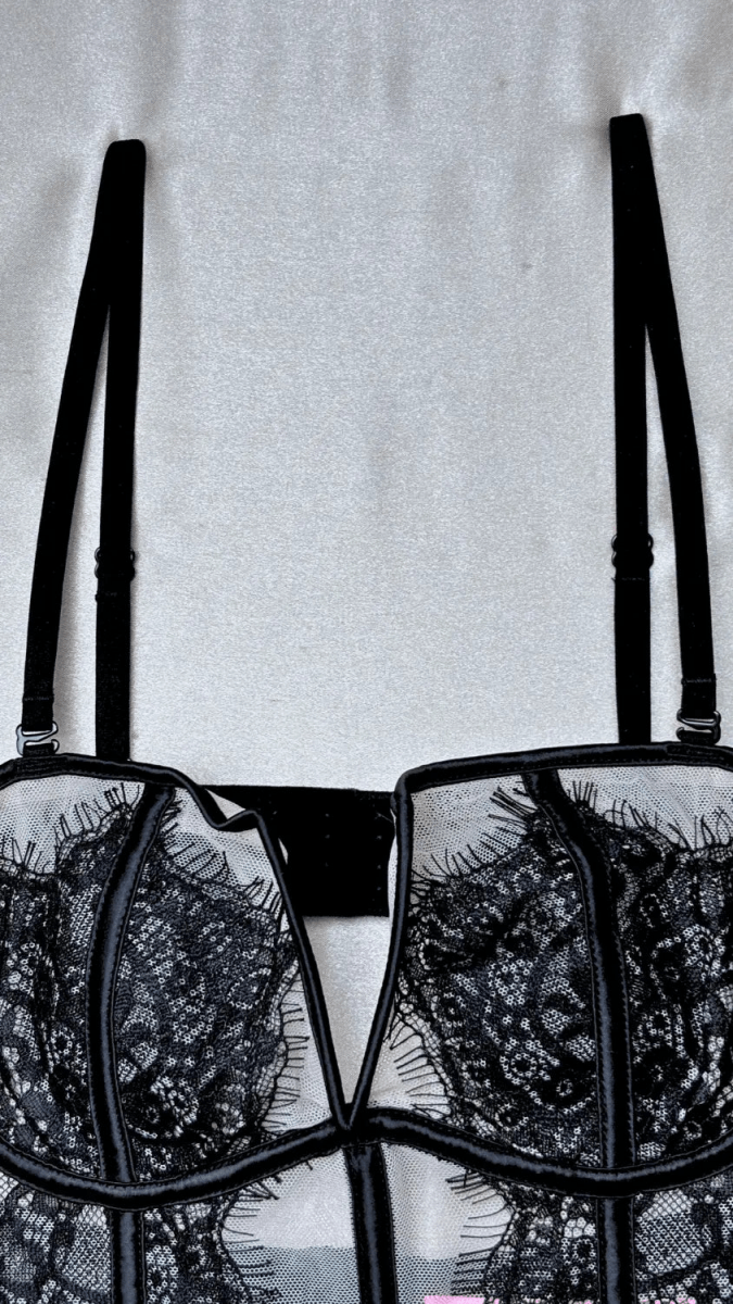 Eva Black Bustier - TRÈS FOU OR SOMETHING