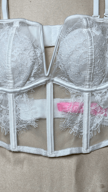 Eva White Bustier - TRÈS FOU OR SOMETHING