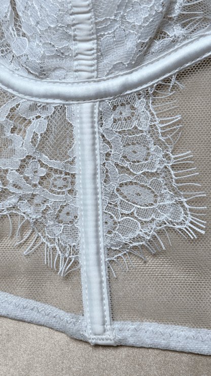 Eva White Bustier - TRÈS FOU OR SOMETHING