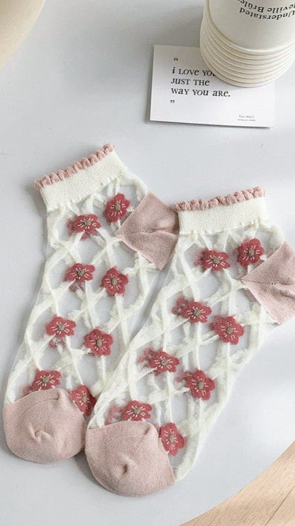 Feminine Floral Socks - CHAMBRE 535