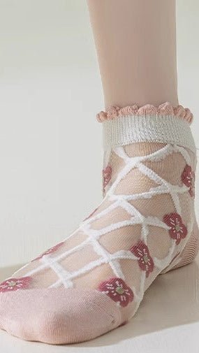 Feminine Floral Socks - CHAMBRE 535