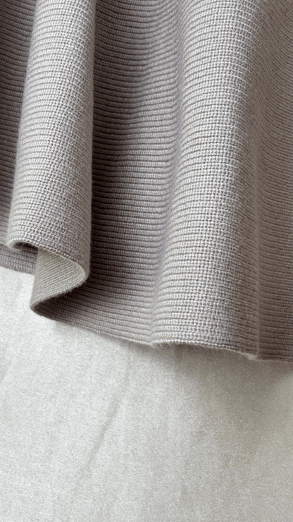 Flared Ruffle Taupe Skirt - TRÈS FOU OR SOMETHING