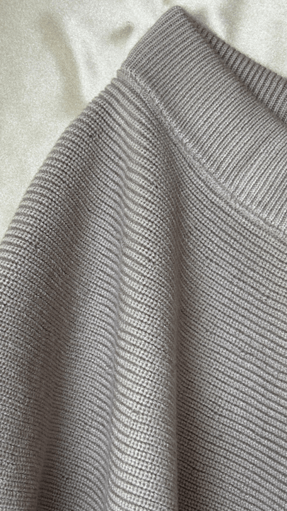 Flared Ruffle Taupe Skirt - TRÈS FOU OR SOMETHING