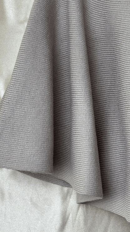 Flared Ruffle Taupe Skirt - TRÈS FOU OR SOMETHING