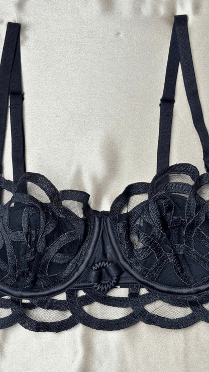 Fleur Black Bra - TRÈS FOU OR SOMETHING