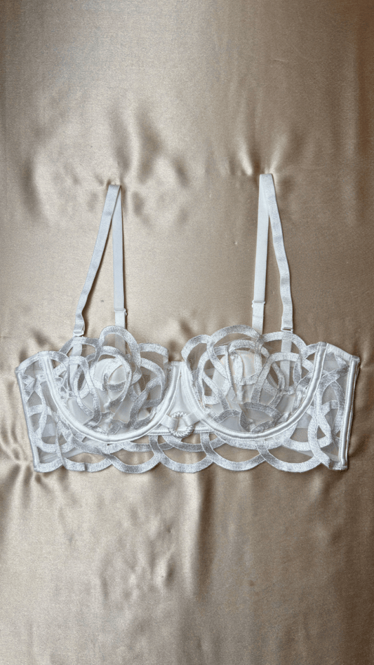 Fleur White Bra - TRÈS FOU OR SOMETHING