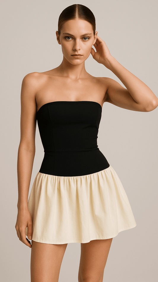 Flow Freely High Contrast Dress - TRÈS FOU OR SOMETHING