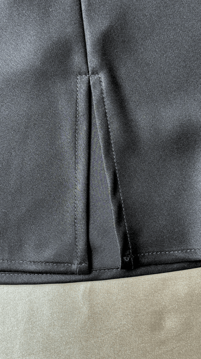 Flowy Satin Black Skirt - TRÈS FOU OR SOMETHING