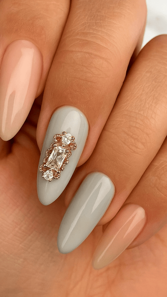 Gilded Mirror Gold Nail Charm - CHAMBRE 535