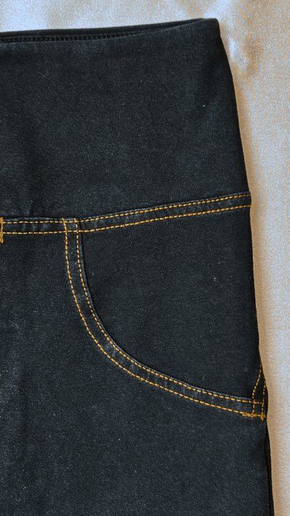 High Rise Butt Enhancer Black Jeggings - TRÈS FOU OR SOMETHING