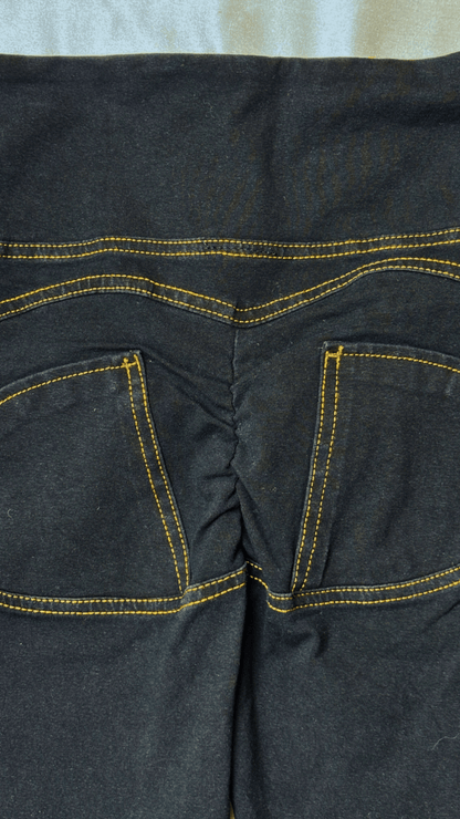 High Rise Butt Enhancer Black Jeggings - TRÈS FOU OR SOMETHING