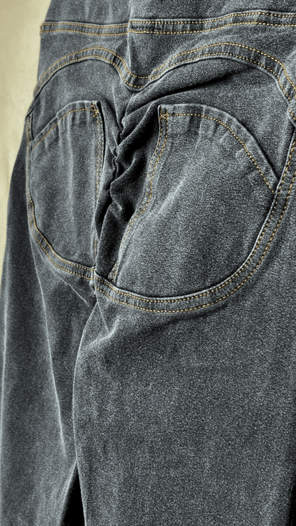 High Rise Butt Enhancer Gray Jeggings - TRÈS FOU OR SOMETHING