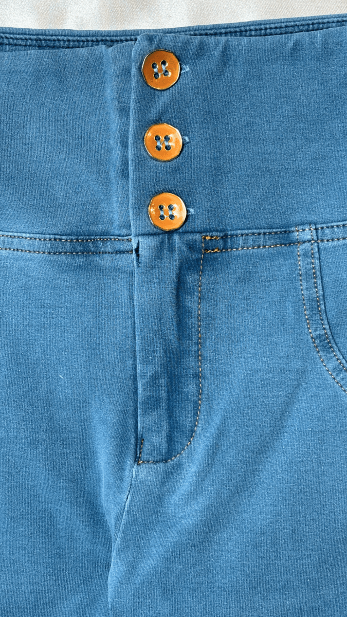 High Rise Butt Enhancer Light Blue Jeggings - TRÈS FOU OR SOMETHING
