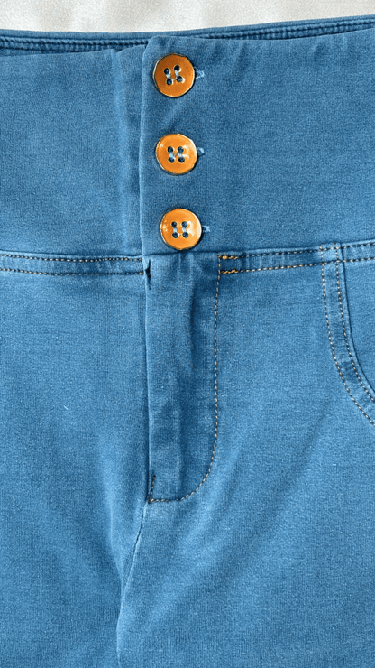 High Rise Butt Enhancer Light Blue Jeggings - TRÈS FOU OR SOMETHING