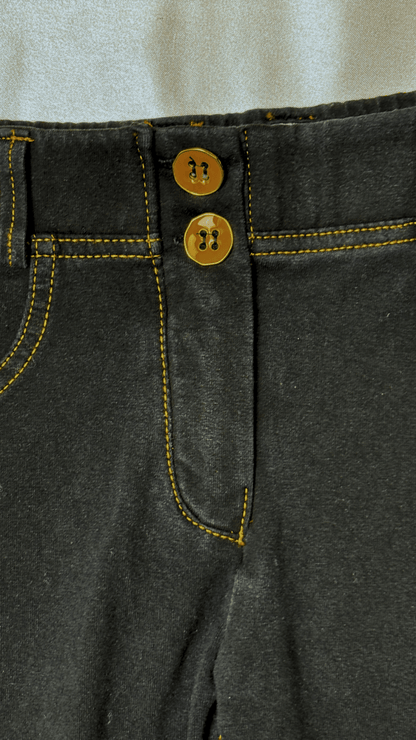 Low Rise Stay Up Butt Enhancer Black Jeggings - TRÈS FOU OR SOMETHING