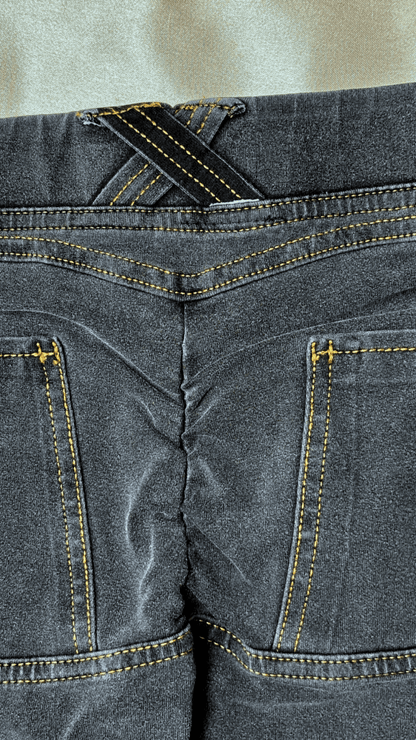 Low Rise Stay Up Butt Enhancer Gray Jeggings - TRÈS FOU OR SOMETHING