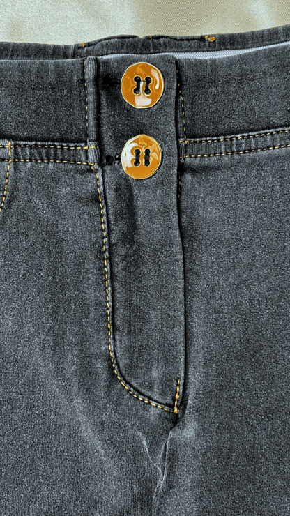 Low Rise Stay Up Butt Enhancer Gray Jeggings - TRÈS FOU OR SOMETHING