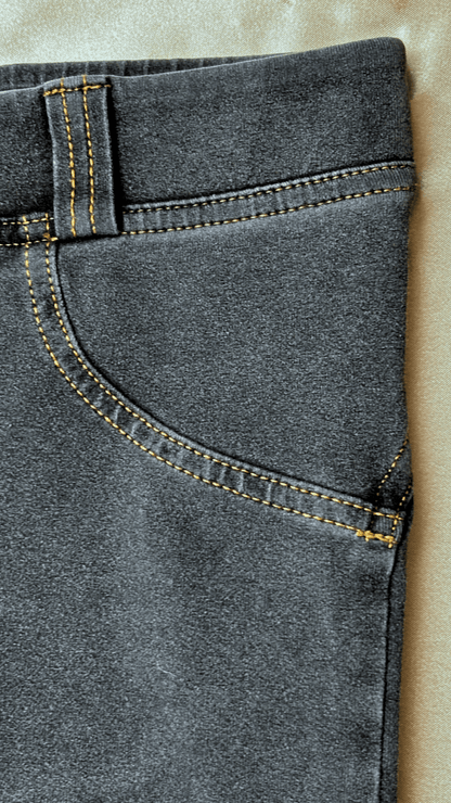 Low Rise Stay Up Butt Enhancer Gray Jeggings - TRÈS FOU OR SOMETHING